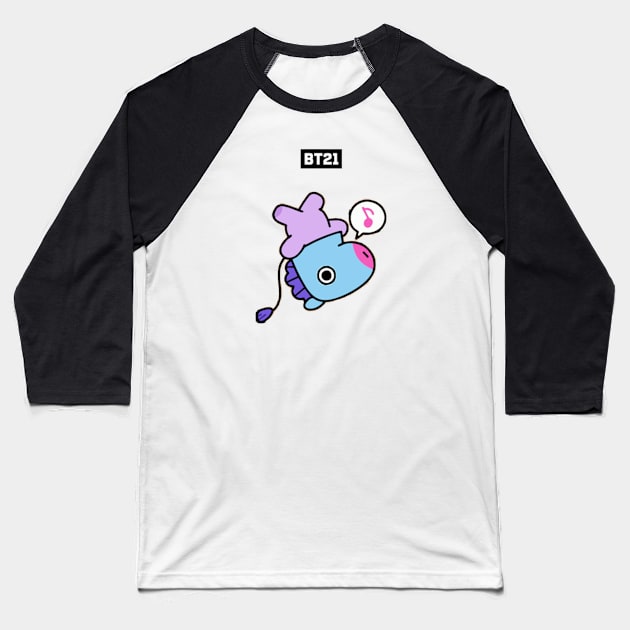 bt21 bts exclusive design 24 Baseball T-Shirt by Typography Dose